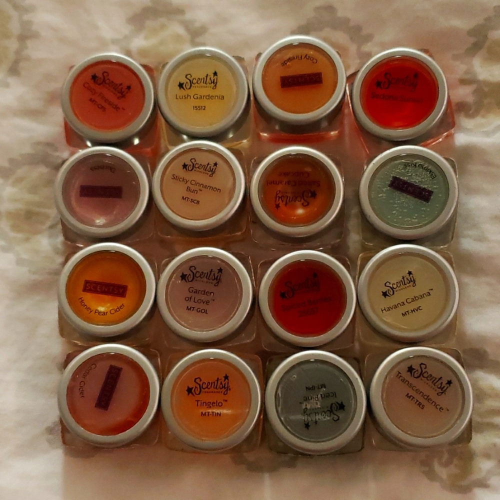 Lot 16 Scentsy Wax Melts Mini Tester Singles Consultant Samples